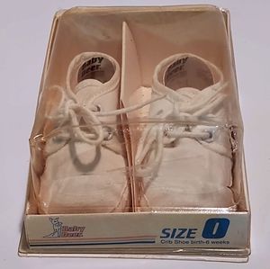 Vintage Old Stock Baby Deer  Infant Shoes Size 1